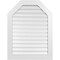 Ekena Millwork Octagonal Top Surface Mount PVC Gable Vent: Functional, w/ 3-1/2"W x 1"P Standard Frame, 32"W x 42"H GVPOT32X4201SF - alternate 1